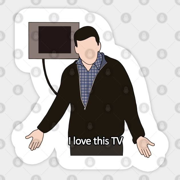 i love this tv Sticker by aluap1006